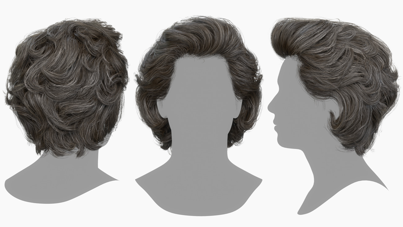 Realtime female Hair